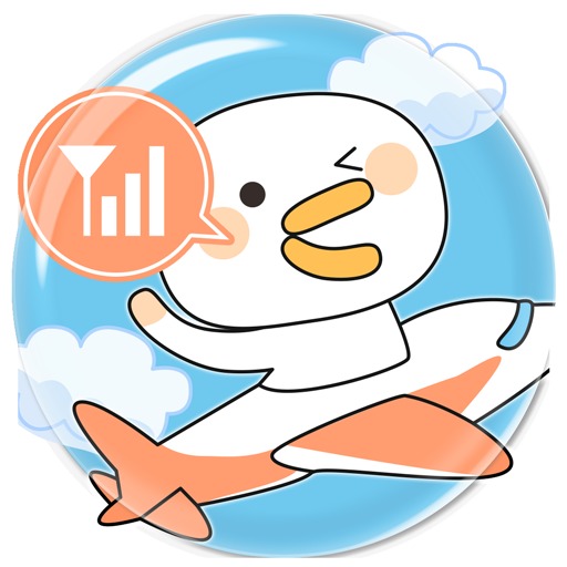 ネットがつながりにくいときに♪白いトリ電波回復アプリ☆
