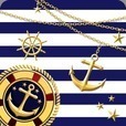 BLUE MARINE 時計付きライブ壁紙
