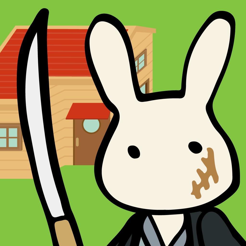 兎ファミリー 赤い屋根のおうち。マンガが進む育成ゲーム
