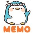 メモ帳 寿司ぺん・待受に可愛いペンギンのメモ帳