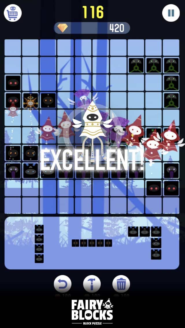 頭が良くなる ブロック パズル ゲーム FairyBlocksのスクリーンショット_4