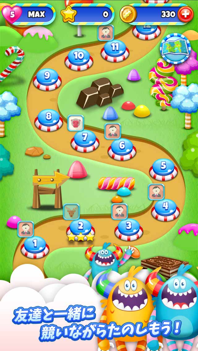 SugarLand－暇つぶし パズル ゲームのスクリーンショット_4