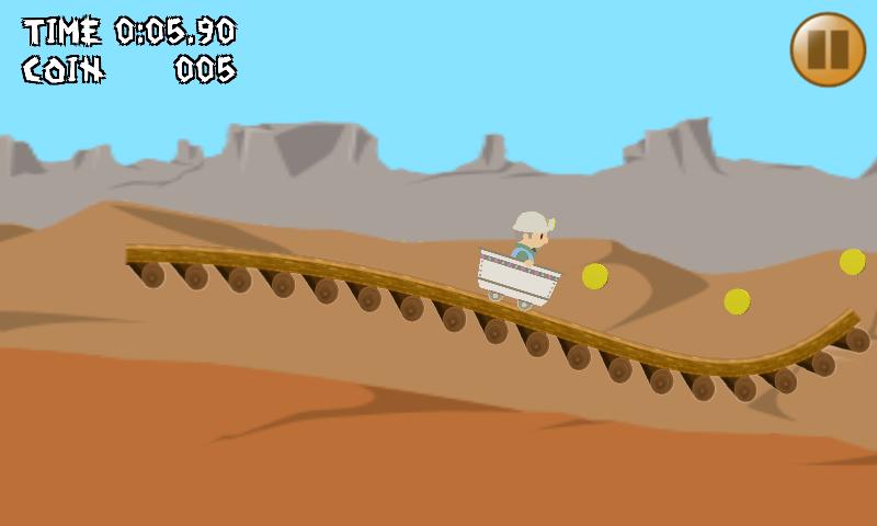 ポンコツ☆トロッコ　１タップゲーム　超低性能車でレッツゴー！のスクリーンショット_1