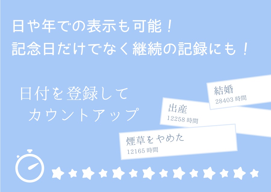 あれからどれだけの時が流れたのだろうか。 -記念日カウントアップ-のスクリーンショット_2
