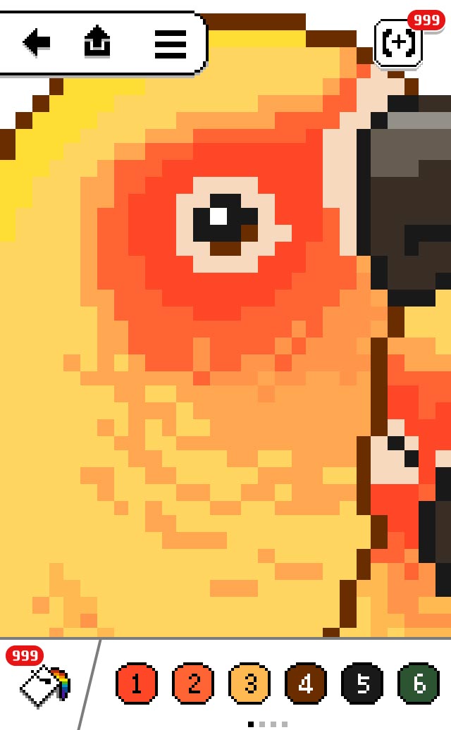 ドット塗り絵！簡単カラフルのスクリーンショット_1