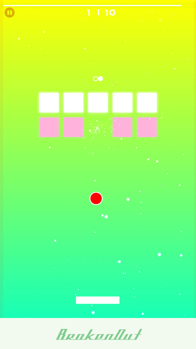 キラキラブロック崩し「Brokenout」のスクリーンショット_2