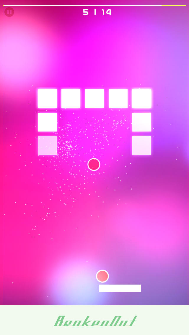 キラキラブロック崩し「Brokenout」のスクリーンショット_3