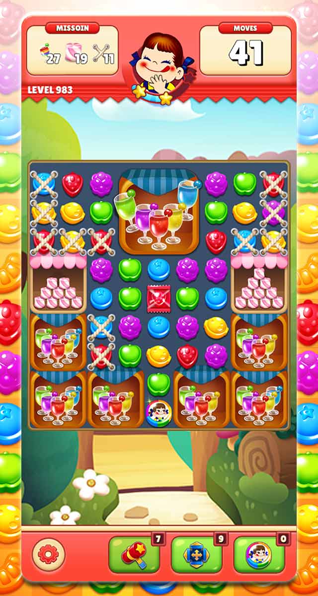 ミルキーマッチ：ペコちゃんパズルゲームのスクリーンショット_5