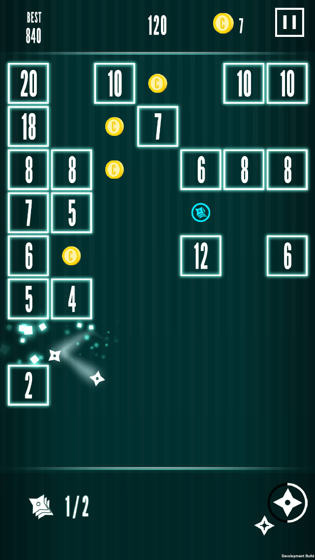 Ninja Brick - Breakoutのスクリーンショット_2