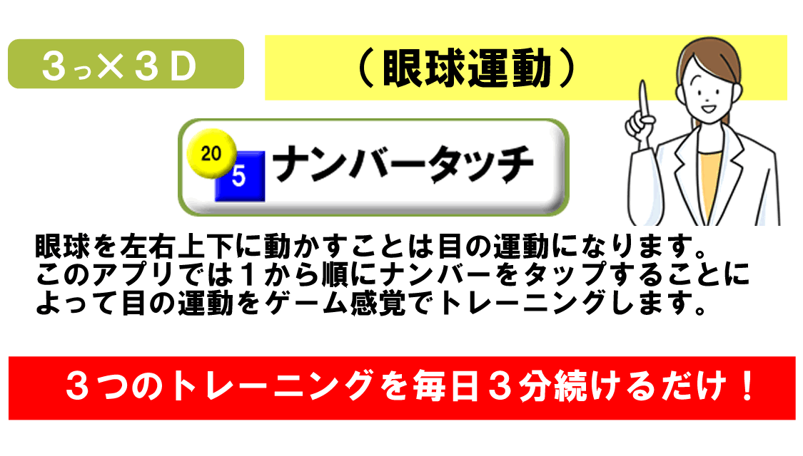 ３ ３ｄ視力回復トレーニング 無料版 のアプリ情報 予約トップ10