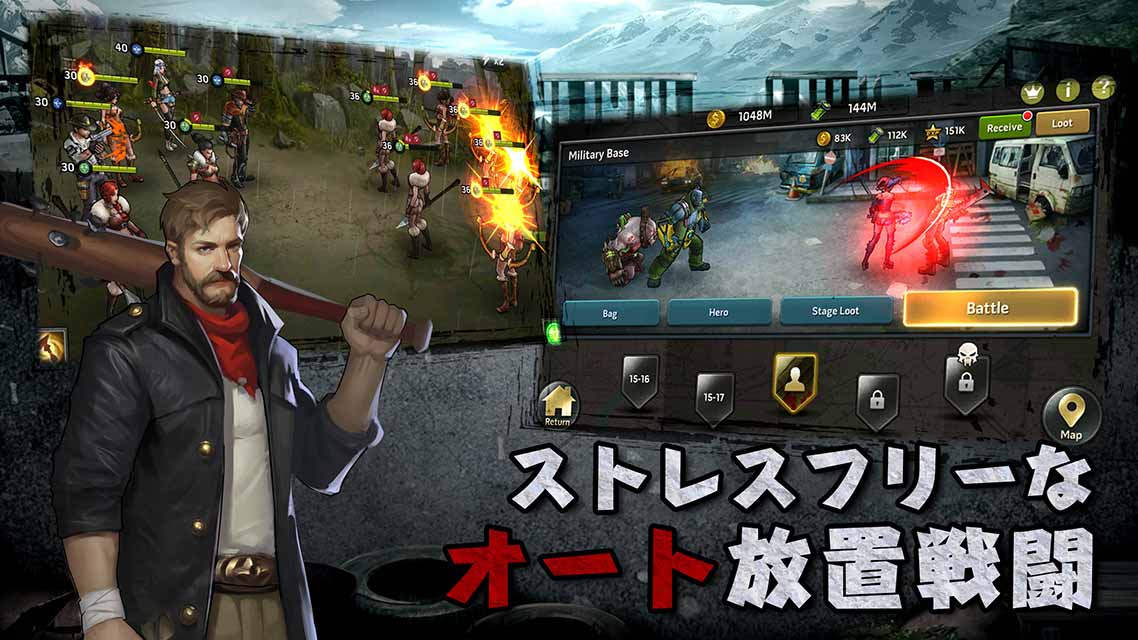 ウォーカー・デッド：サバイバルヒーローズ放置RPGのスクリーンショット_3