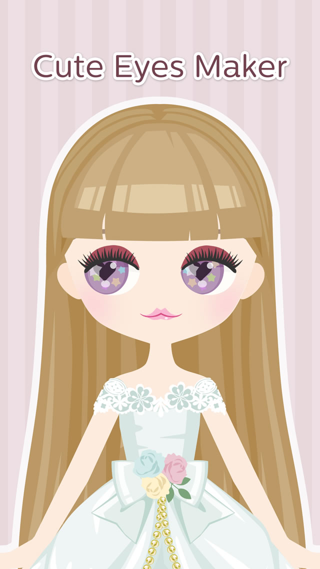 Cute Eyes Maker  - メイクアップゲームのスクリーンショット_1