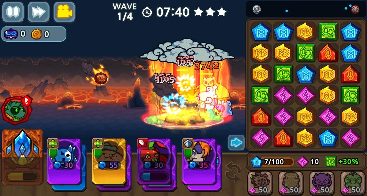 パズル＆ディフェンス：Match3 Battleのスクリーンショット_4