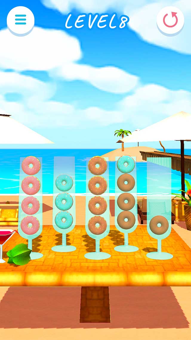 Sort puzzle on the beach～リラックス出来るボールパズル～のスクリーンショット_3