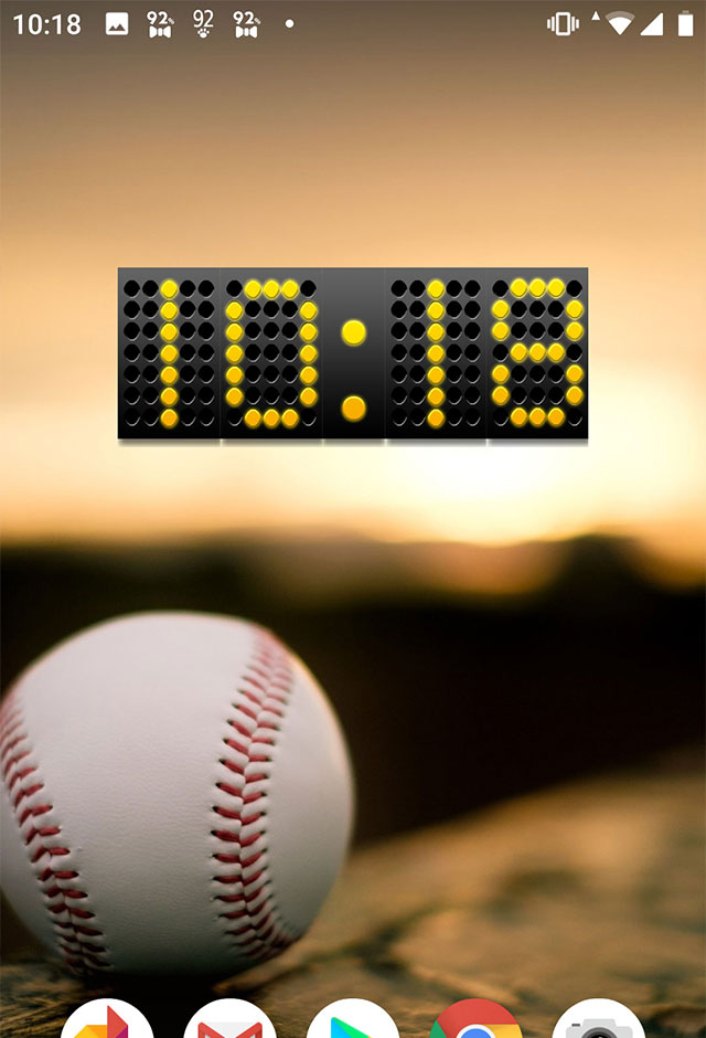 デジタル時計ウィジェット 無料のスクリーンショット_2