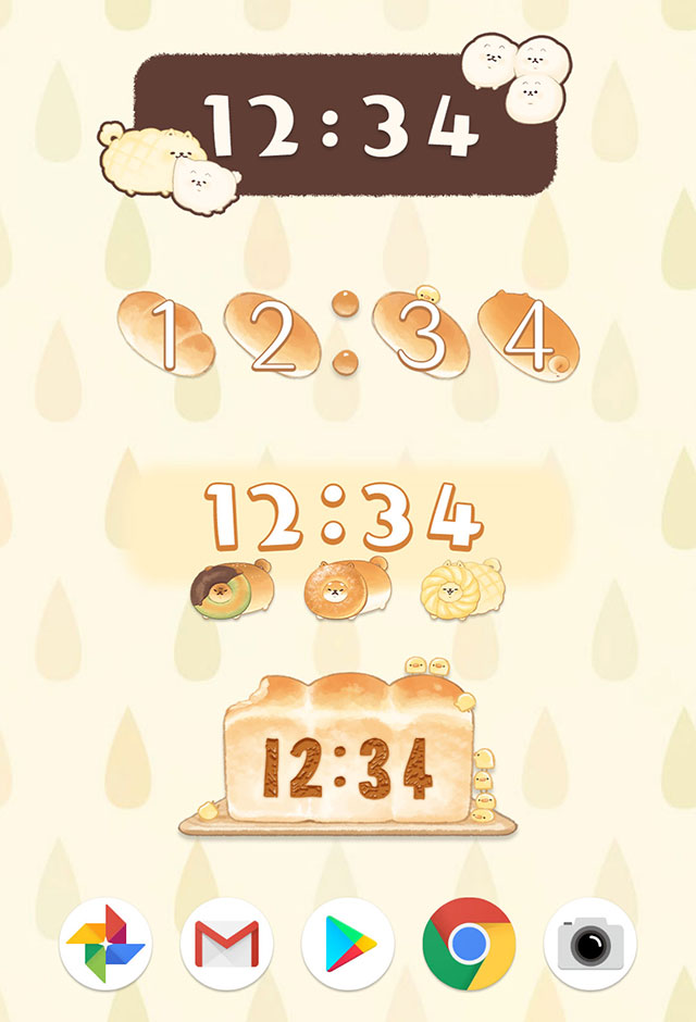 デジタル時計ウィジェット いーすとけん。無料クロックのスクリーンショット_2