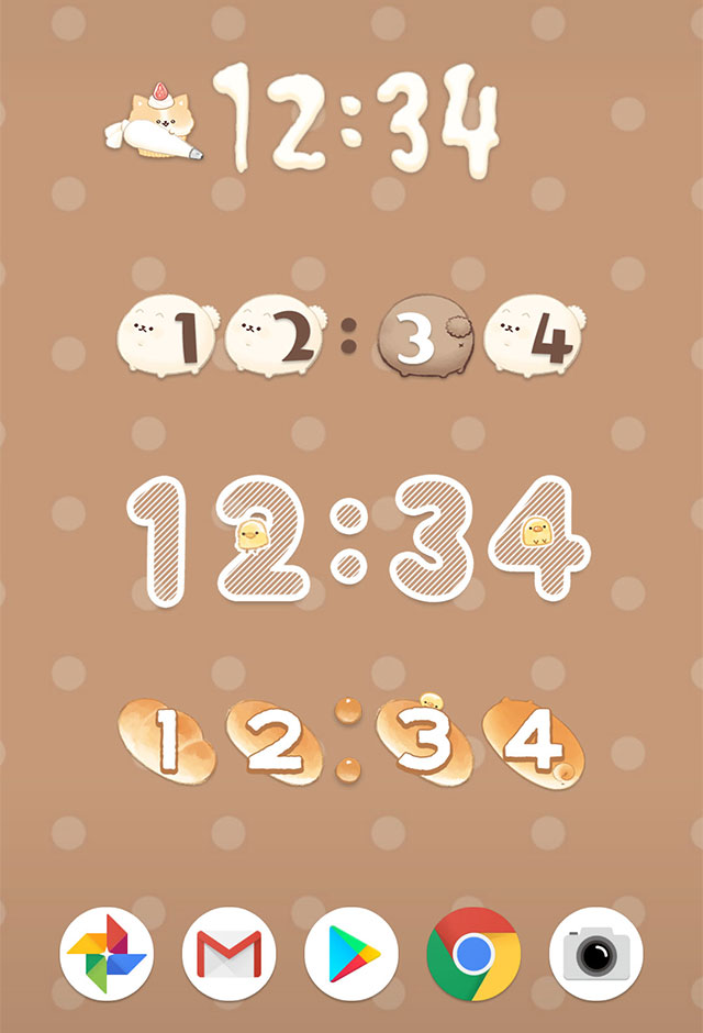 デジタル時計ウィジェット いーすとけん。無料クロックのスクリーンショット_3