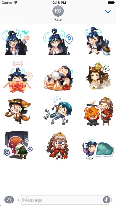 『ドラゴンスラッシュ』公式スタンプのスクリーンショット_1