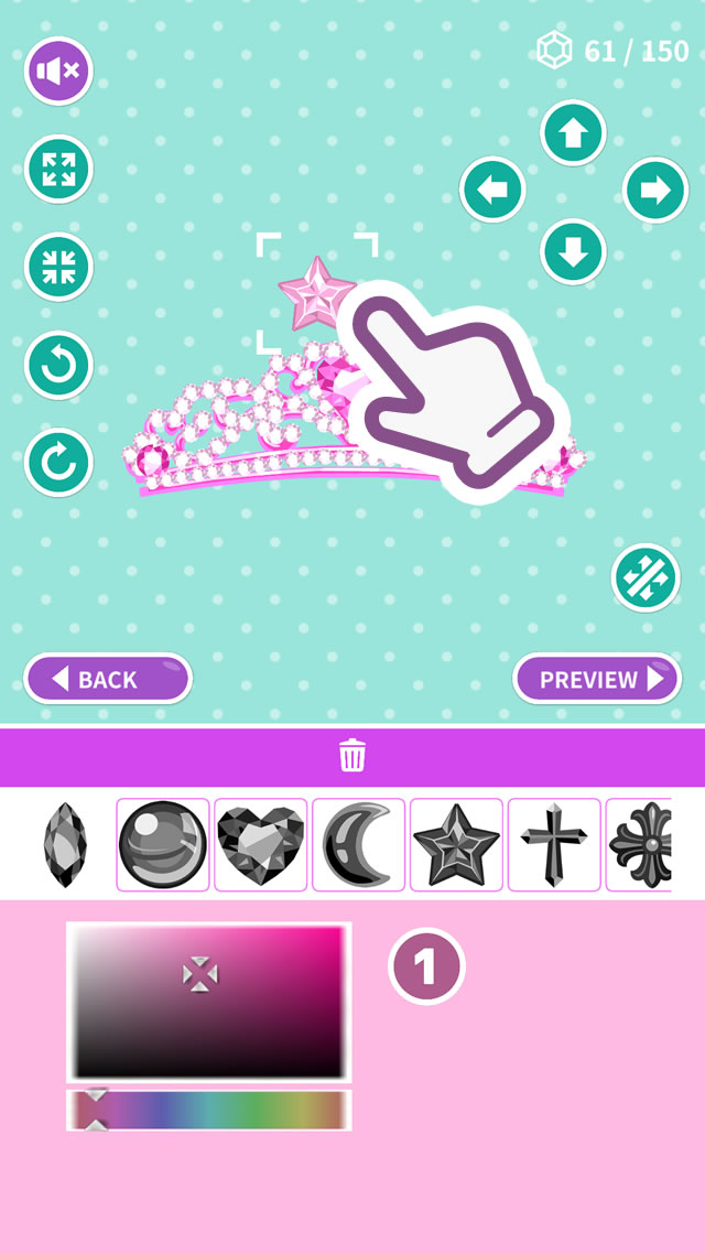 プリンセスティアラメーカー：Princess tiara makerのスクリーンショット_1