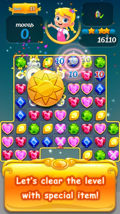 ニュージュエルポップストーリ：パズルワールドのスクリーンショット_2