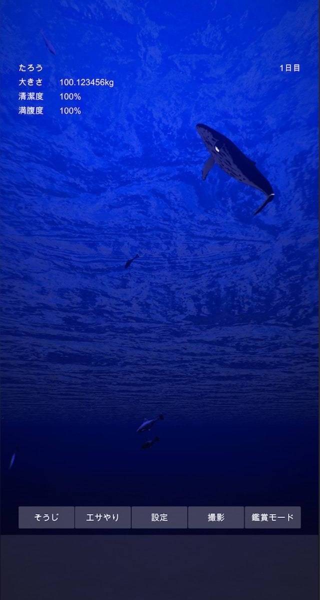クジラ育成のスクリーンショット_1