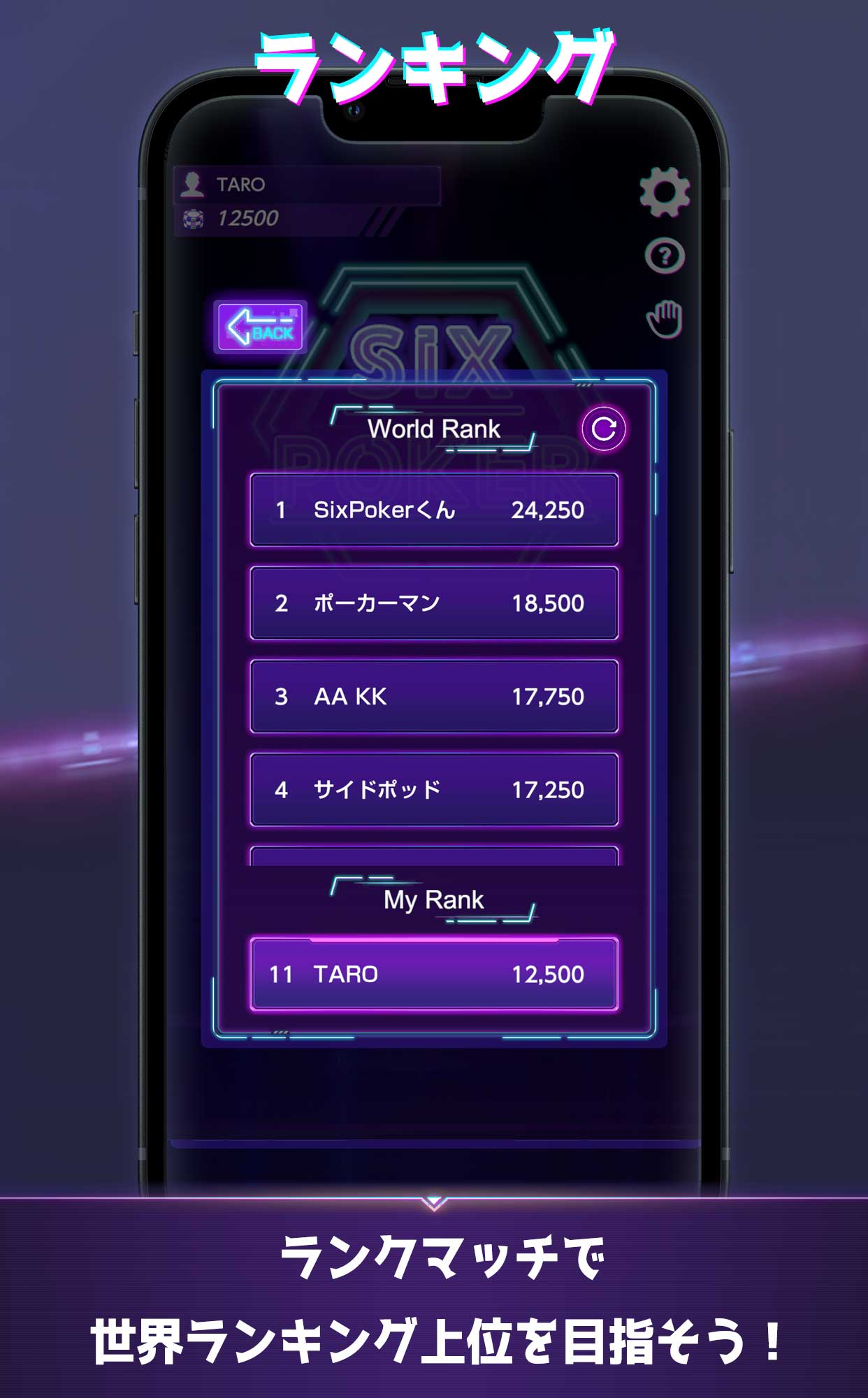 SIX POKERのスクリーンショット_5