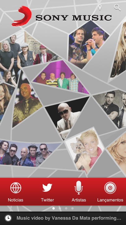 Sony Music Brasilのスクリーンショット_1