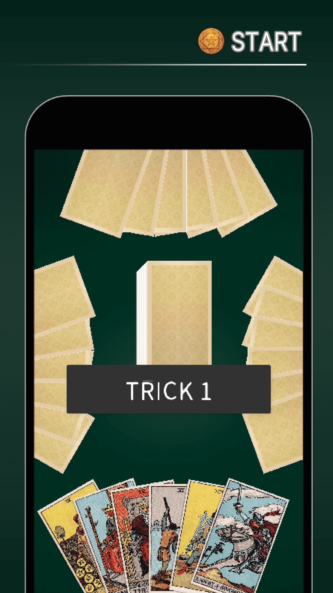 タロットカードゲーム　トリックテイキングのスクリーンショット_2