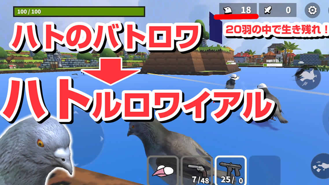 ハトルロワイアル ｜鳩のバトルロワイヤルのスクリーンショット_2