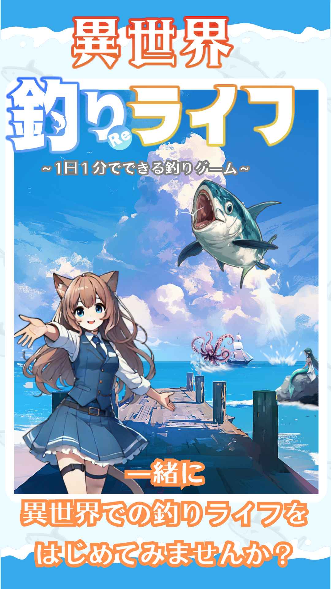 異世界釣りライフ～1日1分で遊べるフィッシングRPG～のスクリーンショット_1