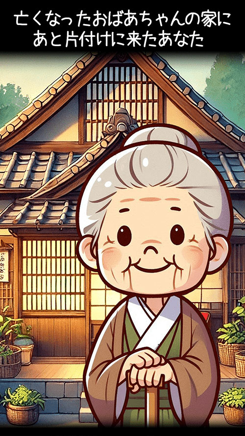 脱出ゲーム亡くなったおばあちゃんからの謎解きと思い出のカケラのスクリーンショット_1