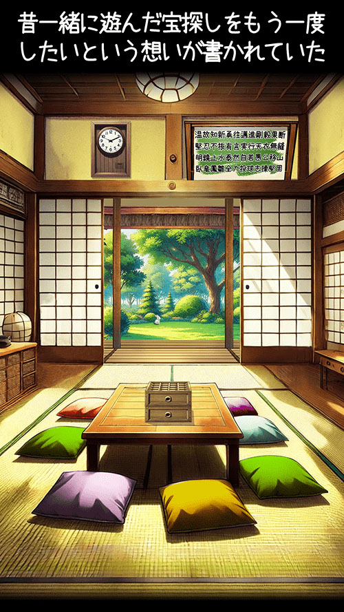 脱出ゲーム亡くなったおばあちゃんからの謎解きと思い出のカケラのスクリーンショット_3
