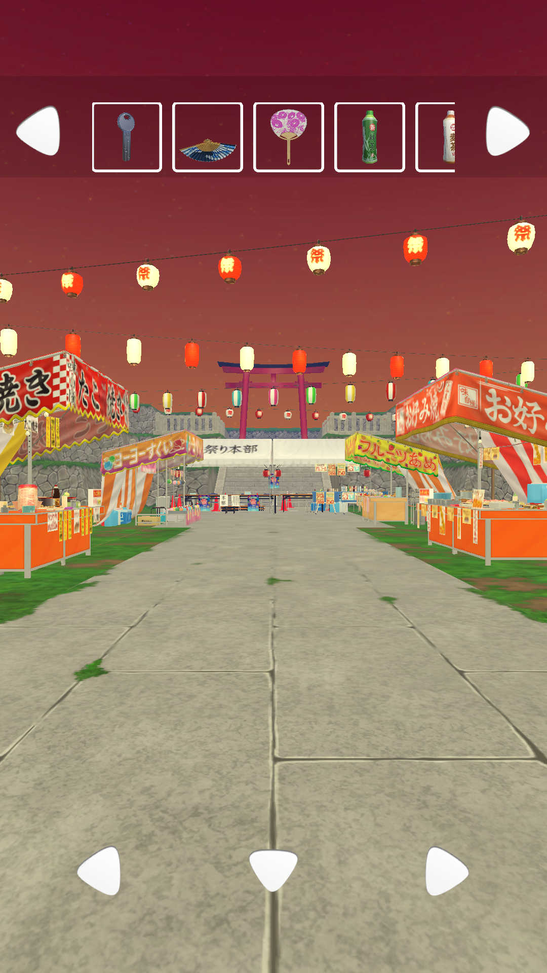 夏祭りの屋台から脱出のスクリーンショット_2
