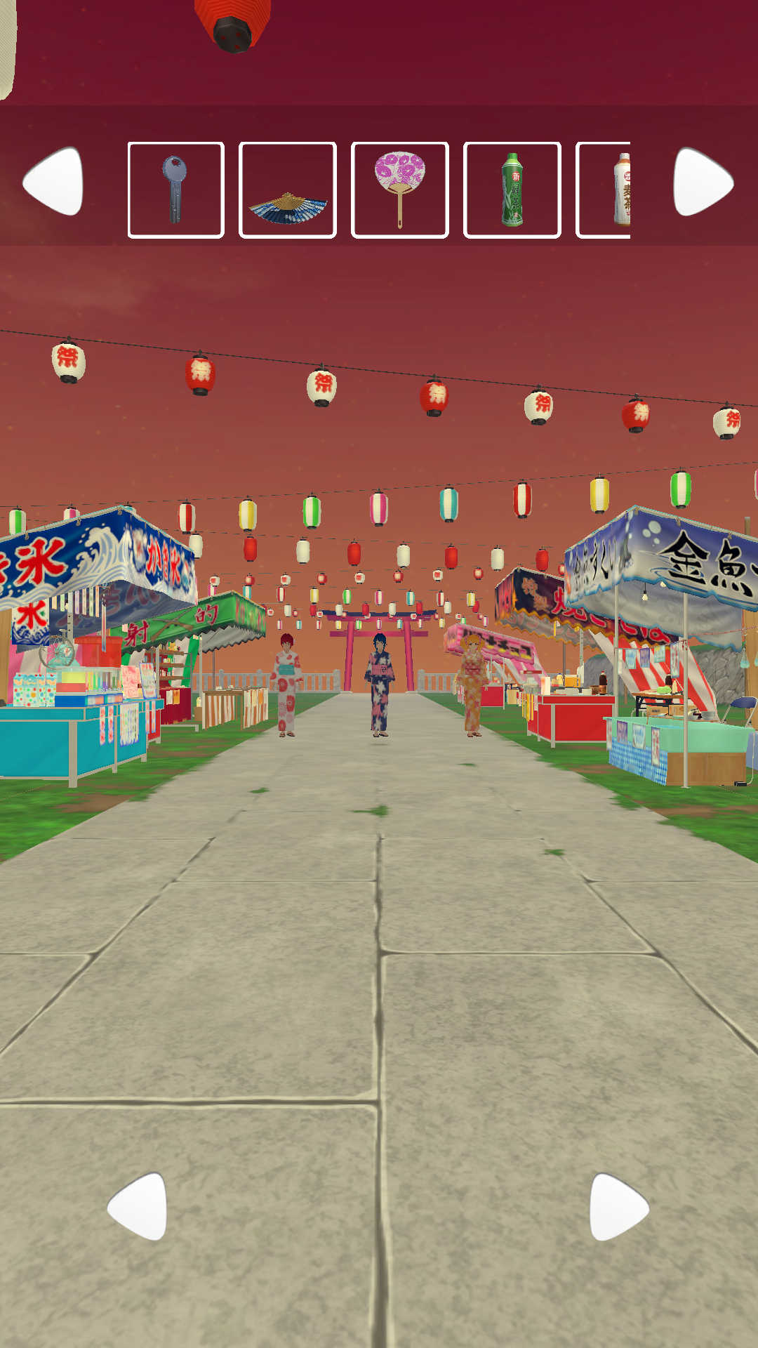 夏祭りの屋台から脱出のスクリーンショット_5