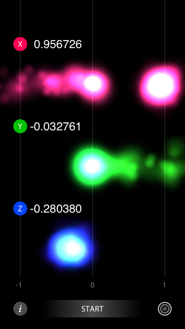 加速度センサー Visualのスクリーンショット_1