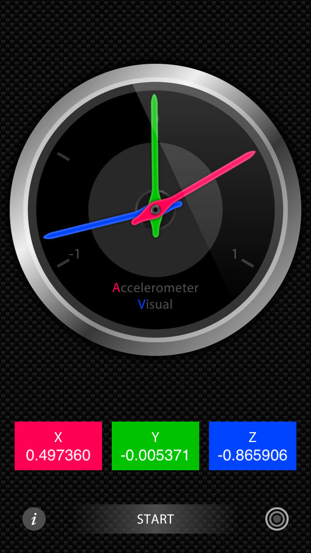 加速度センサー Visualのスクリーンショット_2
