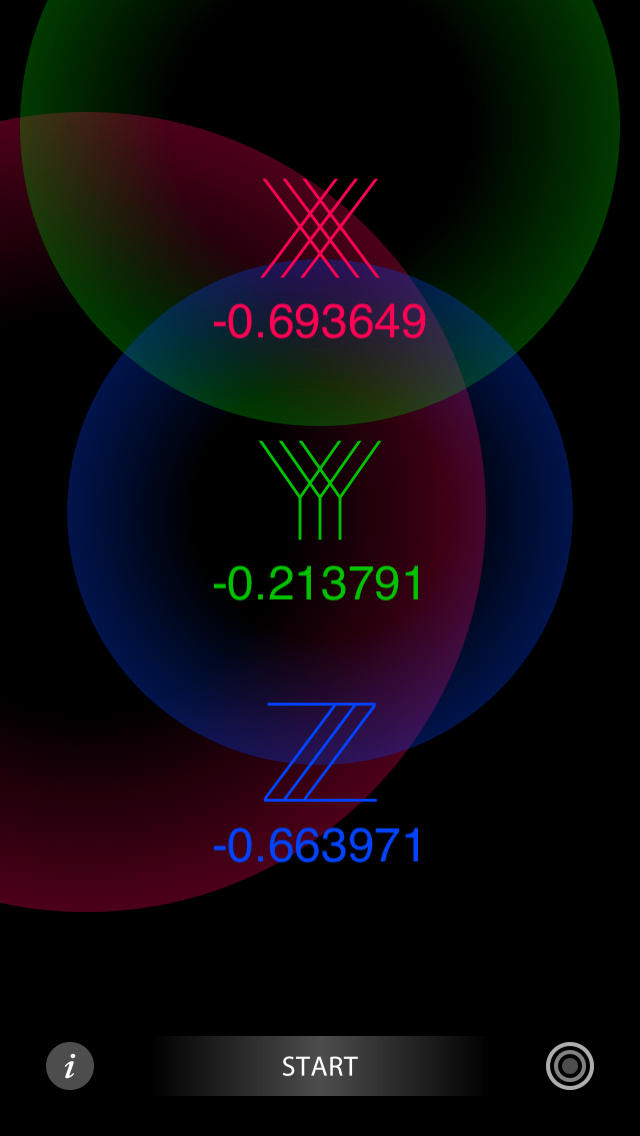 加速度センサー Visualのスクリーンショット_3