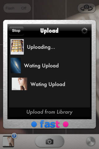 Fast Flickr-自動アップロードカメラ-のスクリーンショット_2