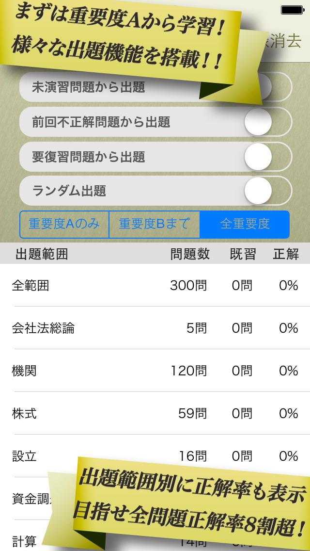 早解き！会計士短答 企業法 東京ＣＰＡ会計学院監修（厳選300肢）のスクリーンショット_4