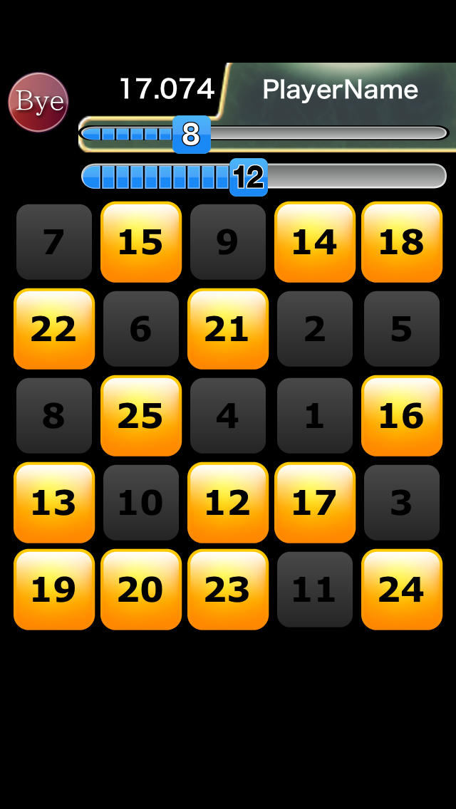 Touch the Numbers Live 2　脳トレ対戦ゲーム数字タッチで簡単対戦　LINEやツイッター、facebookからでも対戦出来ます。のスクリーンショット_1