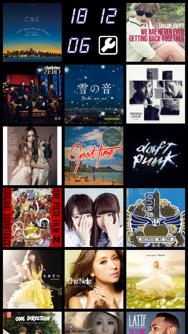 Artwork Clock 新曲チェック連続試聴対応のスクリーンショット_1