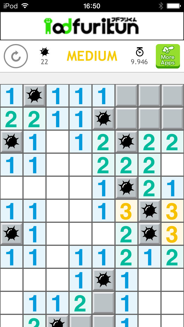 超快適マインスイーパー　スマートマインスイーパー （Smart minesweeper） サクサク遊べる爆弾ゲームのスクリーンショット_1