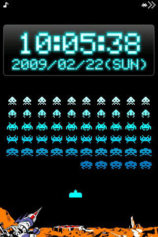 スペースインベーダー時計のスクリーンショット_1