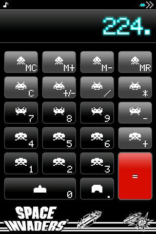 スペースインベーダー電卓-FREE-のスクリーンショット_2