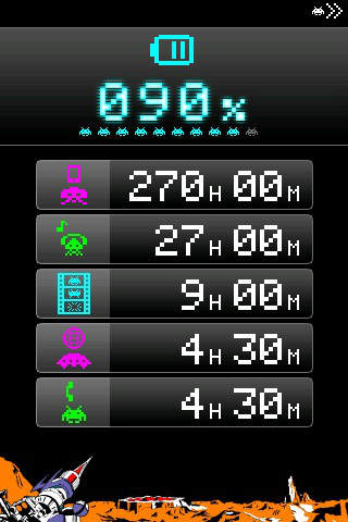 スペースインベーダー電池計のスクリーンショット_1