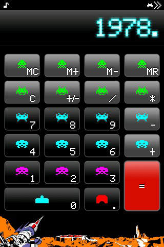 スペースインベーダー電卓のスクリーンショット_1
