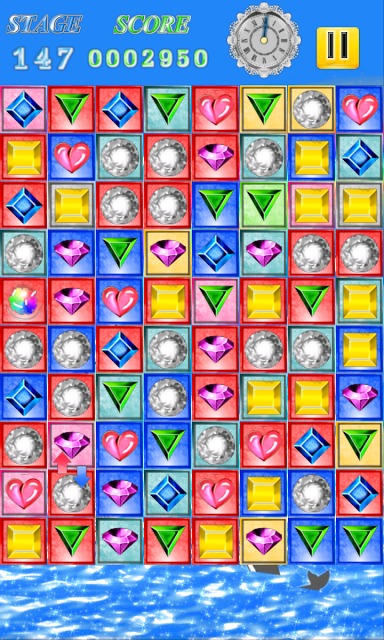 HAPPY JEWELS ノンストップ爽快宝石パズルゲームのスクリーンショット_2