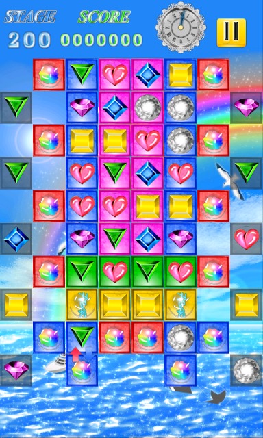 HAPPY JEWELS ノンストップ爽快宝石パズルゲームのスクリーンショット_3
