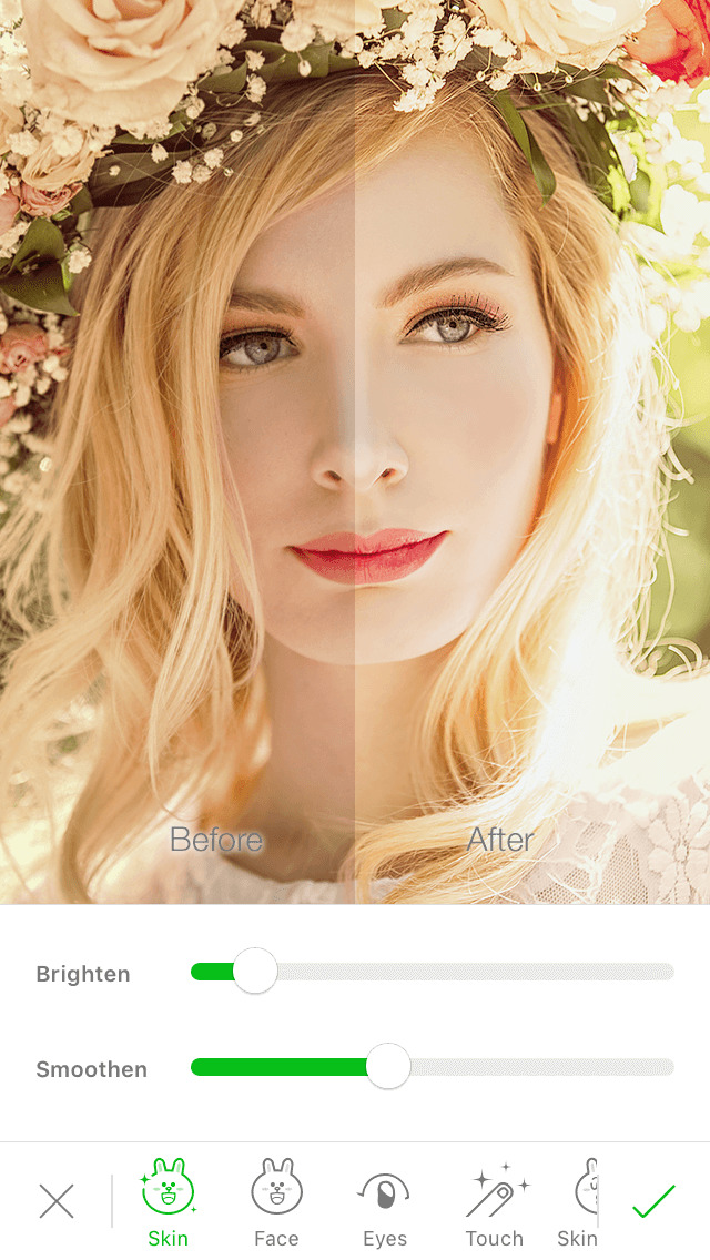 LINE Camera - 顔入れ替え、自撮り、動くスタンプのスクリーンショット_4