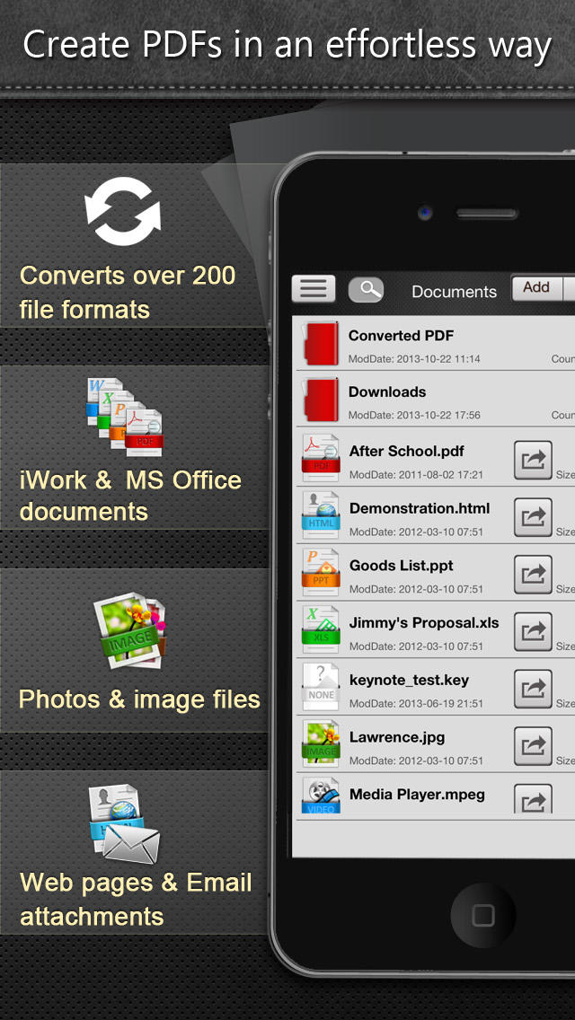 PDF Smart Convert - MS Office, iWork, Web Content, Clipboard, Image to PDFsのスクリーンショット_2